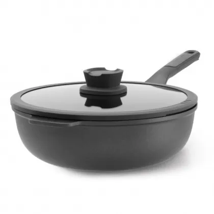 Wok keptuvė su dangčiu BergHOFF Stone Plus 28 cm