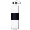Stiklinis vandens buteliukas EXCELLENT HOUSWARE BLACK 600 ml