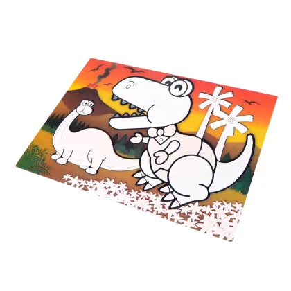 Daugkartinis kilimėlis piešti vandeniu DINOZAURAI 29x21см (plastikas)