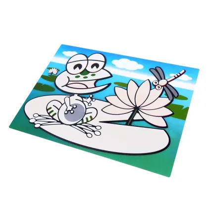 Daugkartinis kilimėlis piešti vandeniu VARLIUKAS 29x21см (plastikas)