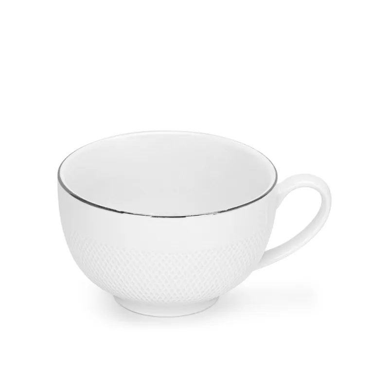 Porcelianinis puodelis 350 ml Platininis