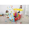 Bestway 93537 FISHER PRICE DMUCHANY POCIĄG  Z PIŁKAMI 132cm x 94cm x 89cm