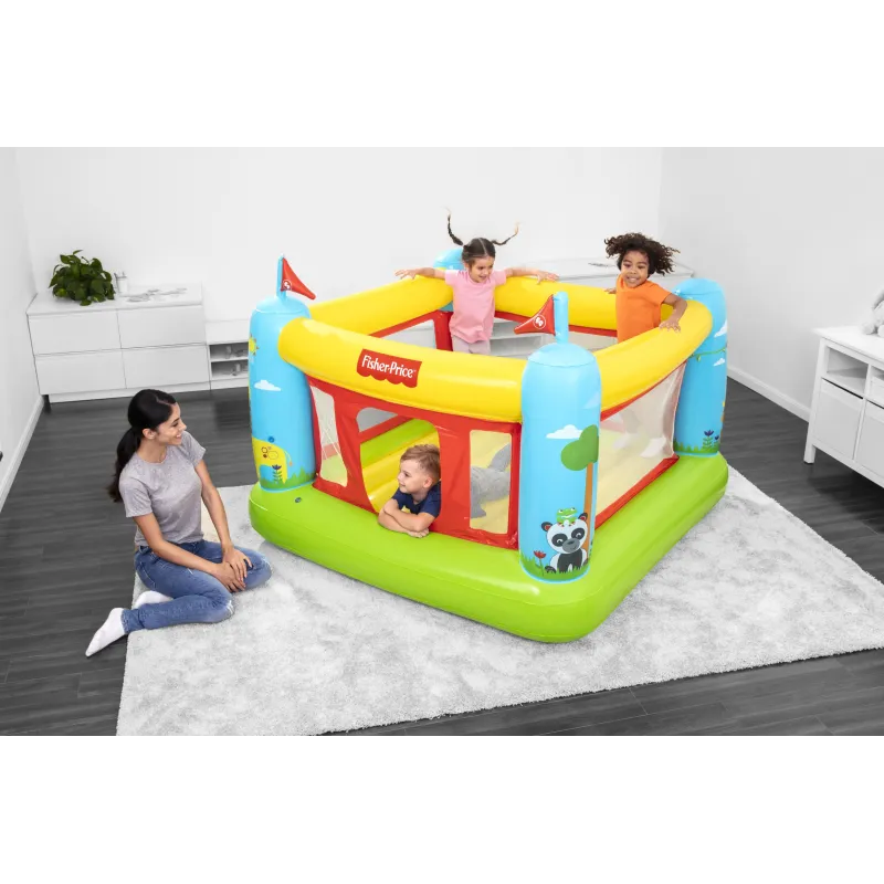 Bestway 93553 FISHER PRICE DUMMY TRAMPOLINA LOCK 175cm x 173m x 135cm