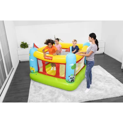 Bestway 93553 FISHER PRICE DUMMY TRAMPOLINA LOCK 175cm x 173m x 135cm