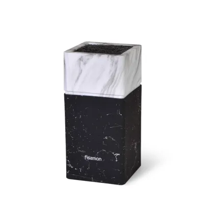 2878 Stovas peiliams laikyti 11x11x23 cm, spalva MARMURAS (plastikas)
