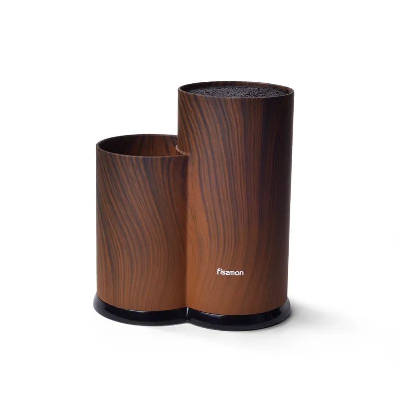 Stovas su dviem skyriais 11x11x22 + 11x8x17cm spalvos DARK WOOD (plastikas)