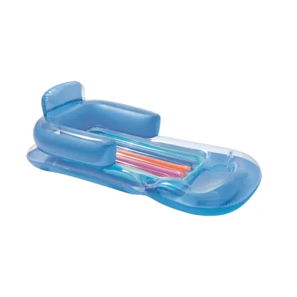 Bestway 43028 Dmuchany materac plażowy z oparciem i podłokietnikami Niebieski 1.61m x 84cm