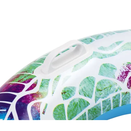 Bestway 36084 Koło do pływania z uchwytami Zawijasy Zielono-Niebieskie 91cm
