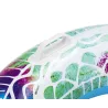 Bestway 36084 Koło do pływania z uchwytami Zawijasy Zielono-Niebieskie 91cm