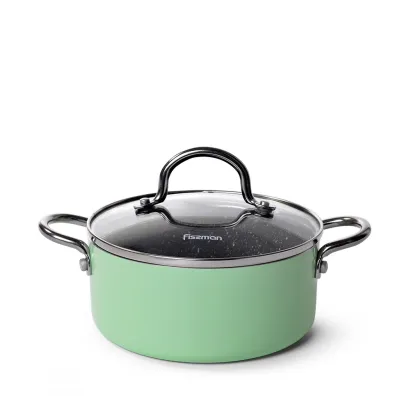 Keptuvė MINI CHEF 16x7 cm / 1,3 l su dangčiu (aliuminis)
