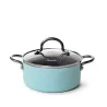 Puodai MINI CHEF 18x8 см / 1,8 л su dangčiu (aliuminis)