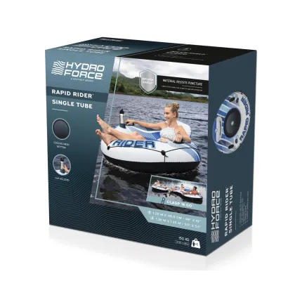 Bestway 43116 Koło do pływania z oparciem Hydro Force Rapid Rider Niebieskie 1.35m