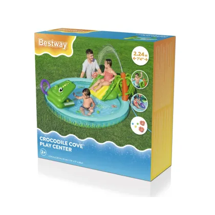 Bestway 53166 Wodny plac zabaw Zatoka krokodyli 2.24m x 1.81m x 72cm