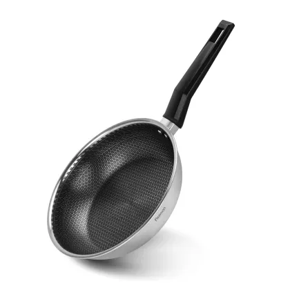Keptuvė IRON CHEF 24x5,5 cm pagaminta iš nerūdijančio plieno su nepridegančia danga