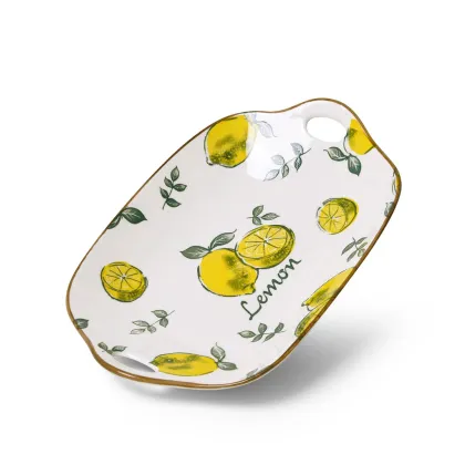 Serviravimo indas su rankenomis LIMONCELLO 27x17,5x4,8cm (porcelianas)