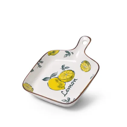 Serviravimo indas su rankena LIMONCELLO 21,5x15,5x4,3 cm (porcelianas)