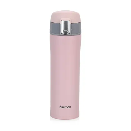 Termopuodelis 450 ml, spalva rožinė (nerūdijantis plienas)