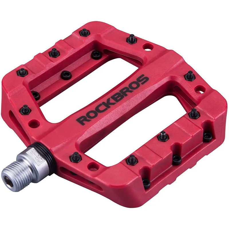 Bicycle pedals, platform, nylon Rockbros 2017-12CRD (red) Bicycle pedals, platform, nylon Rockbros 2017-12CRD (red)