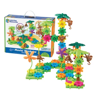 Learning Resources LER 9119 statybinis rinkinys "Gears" (beždžionės)