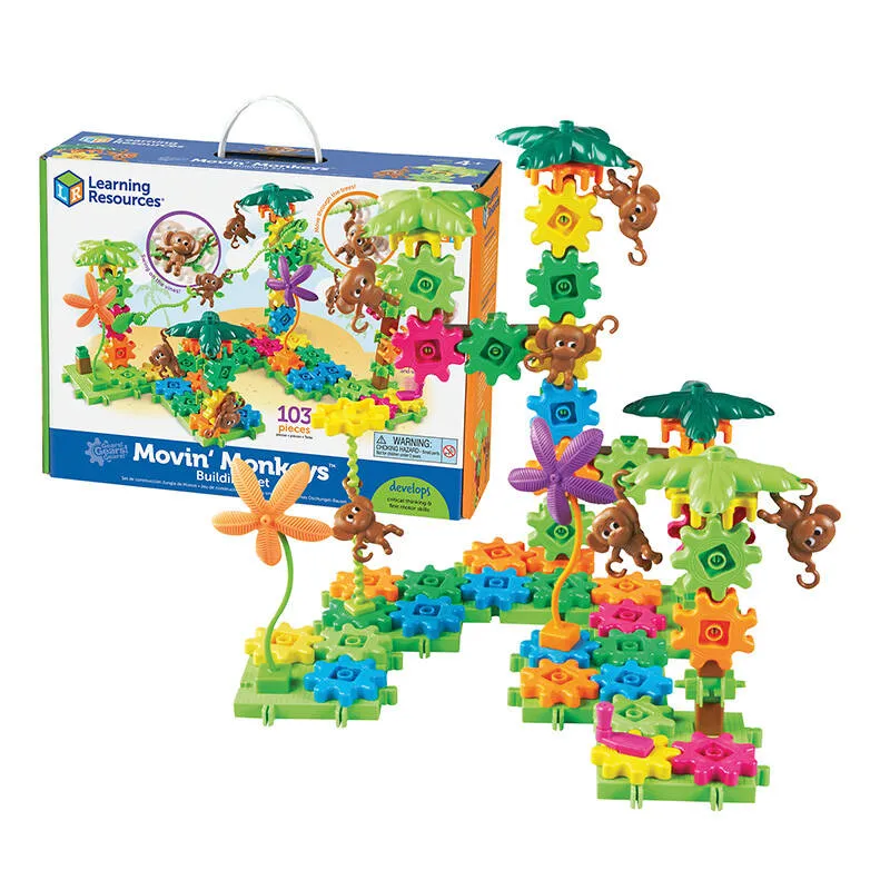 Learning Resources LER 9119 statybinis rinkinys "Gears" (beždžionės) Learning Resources LER 9119 statybinis rinkinys "Gears" (beždžionės)