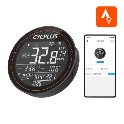 Cycplus M2 dviračių kompiuteris - suderinamas su: Strava, Trainingpeaks ir kt.