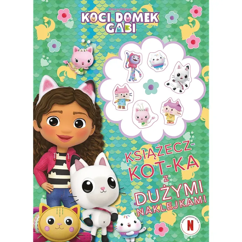 Książecz-kot-ka z dużymi naklejkami kolorowanka Koci domek Gabi Trefl 97641 Książecz-kot-ka z dużymi naklejkami kolorowanka Koci domek Gabi Trefl 97641