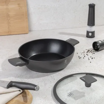 BERLINGER HAUS FLAT TITAN COOK WITH COVER 30cm BH-8129 ANTRACIT