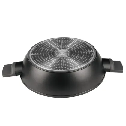 BERLINGER HAUS FLAT TITAN COOK WITH COVER 30cm BH-8129 ANTRACIT
