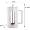 KAVOS / GARSTYČIŲ KREMAS 1000ml KLAUSBERG KB-7753 WHITE