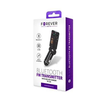 Forever FM transmitter Bluetooth TR-320 black