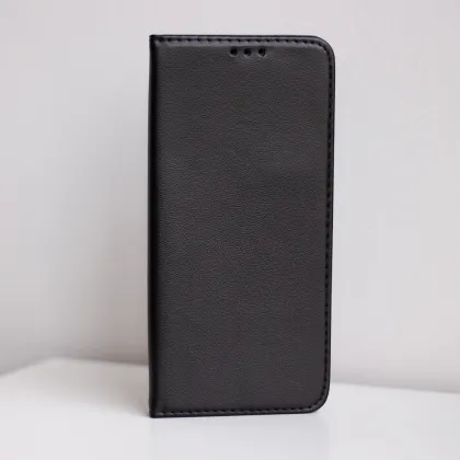 Išmanusis magnetinis dėklas, skirtas "Samsung Galaxy A6 2018", juodos spalvos