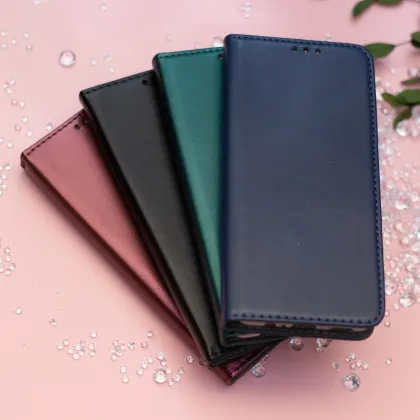 Išmanusis magnetinis dėklas, skirtas "Samsung Galaxy A6 2018", juodos spalvos