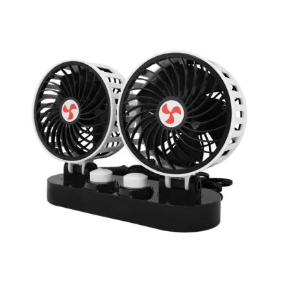 Dvigubas automobilinis 24V 2x5" ventiliatorius su reguliavimu