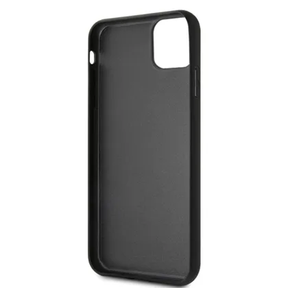 Guess case for iPhone 11 Pro Max GUHCN65LGMLBK black hard case Glitter Logo