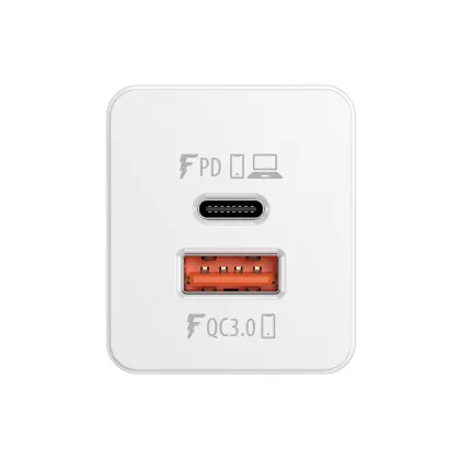Forever Core PD+ QC 3.0 GaN charger 1x USB 1x USB-C 65W white