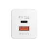 Forever Core PD+ QC 3.0 GaN charger 1x USB 1x USB-C 65W white