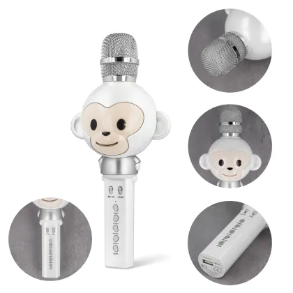 Maxlife Bluetooth microphone with speaker Animal MX-100 white