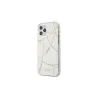 Guess case for iPhone 12 Mini 5,4&quot GUHCP12SPCUCHWH white hard case Gold Chain Collection