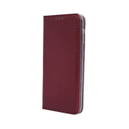 Smart Magnetic case for Xiaomi Redmi Note 9s / 9 Pro / 9 Pro Max burgundy