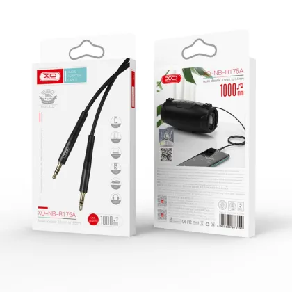 XO cable audio NB-R175A jack 3,5mm - jack 3,5mm 1,0 m black
