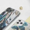 Gold Glam case for iPhone 12 / 12 Pro 6,1&quot feathers
