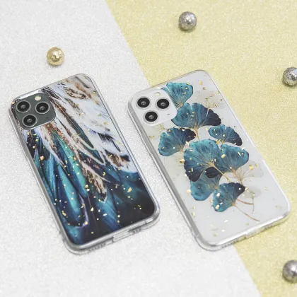Gold Glam case for Samsung Galaxy A52 4G / A52 5G / A52S 5G feathers