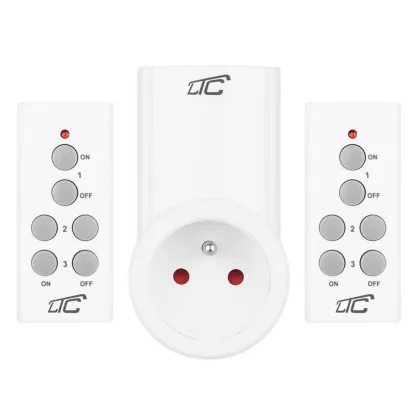 Remote controlled mains socket x2 LTC