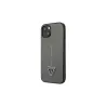 Guess case for iPhone 13 6,1&quot GUHCP13MPSATLG silver hardcase Saffiano PU Triangle