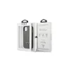 Guess case for iPhone 13 6,1&quot GUHCP13MPSATLG silver hardcase Saffiano PU Triangle