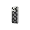 Karl Lagerfeld case for iPhone 14 Pro Max 6,7&quot KLHCP14XLMNMK black HC Liquid Glitter Monogram
