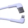 Maxlife MXUC-09 angle cable USB - Lightning 1,0 m 2,4A white
