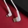 Maxlife MXUC-09 angle cable USB - Lightning 1,0 m 2,4A white