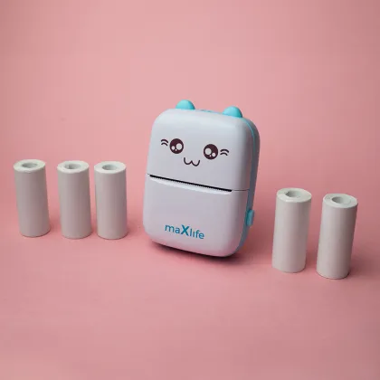 Maxlife Bluetooth thermal printer MXTP-100 blue