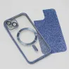 Glitter Chrome Mag case for iPhone 12 6,1&quot blue
